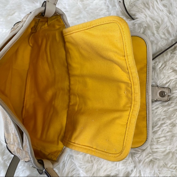 Coach Signature Hadley Field Crossbody Bag White - Picture 10 of 14